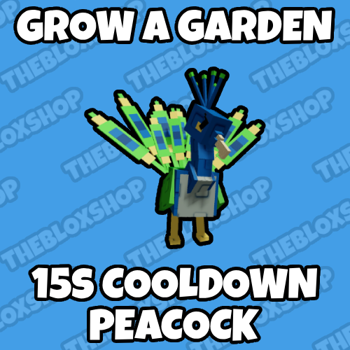 Grow a Garden - 15s Cooldown Titanic Peacock | No Toy